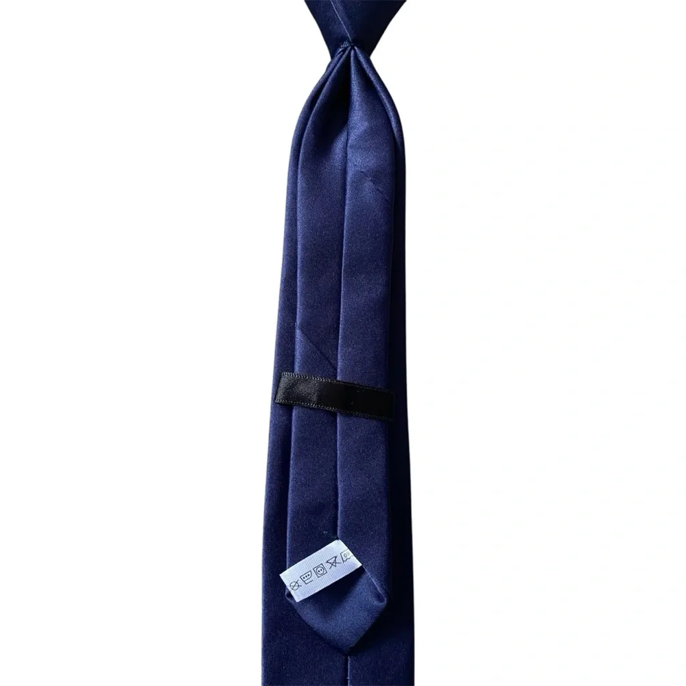Kids Adjustable Navy Blue Necktie